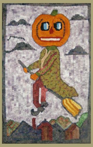 Over Hill Over Dell - Pattern Only or Complete Rug Hooking Kit