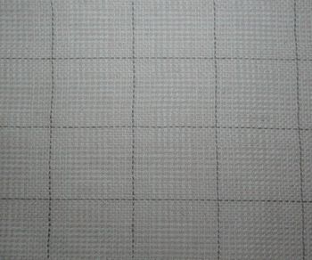 Peach-Beige Windowpane Plaid