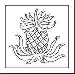 Pineapple (Small) by Penny Hayes-Pattern Only or Complete Rug Hooking Kit