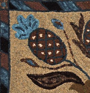 Pineapple Whimsey by Adrienne Dykes - Pattern Only or Complete Rug Hooking Kit