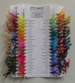 Pro Chem Wool Dye Color Card