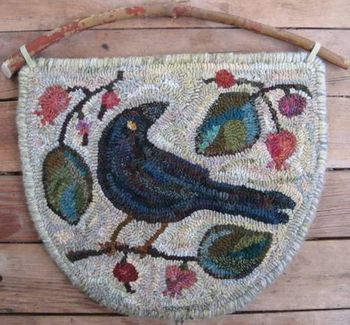 Raven's Contemplation by Marijo Taylor-Complete Wool Kit Only - Free US Shipping