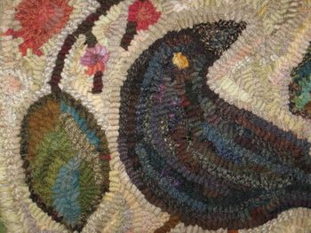 Raven's Contemplation by Marijo Taylor-Complete Wool Kit Only - Free US Shipping Raven's Contemplation by Marijo Taylor-Complete Wool Kit Only - Free US Shipping