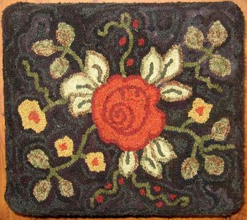 Rose Garden by Karen Worthington - Pattern Only or Complete Rug Hooking Kit Rose Garden by Karen Worthington - Pattern Only or Complete Rug Hooking Kit