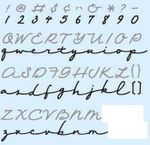 Rug Hooking Lettering Style A