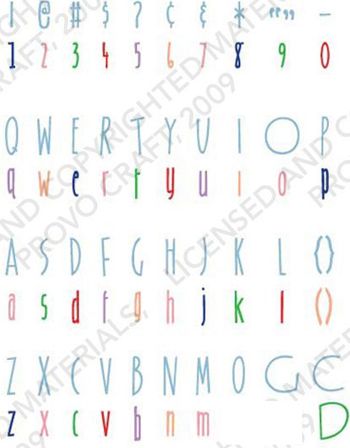 Rug Hooking Lettering Style B