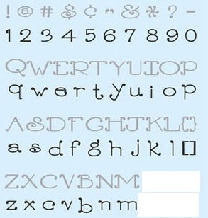 Rug Hooking Lettering Style C