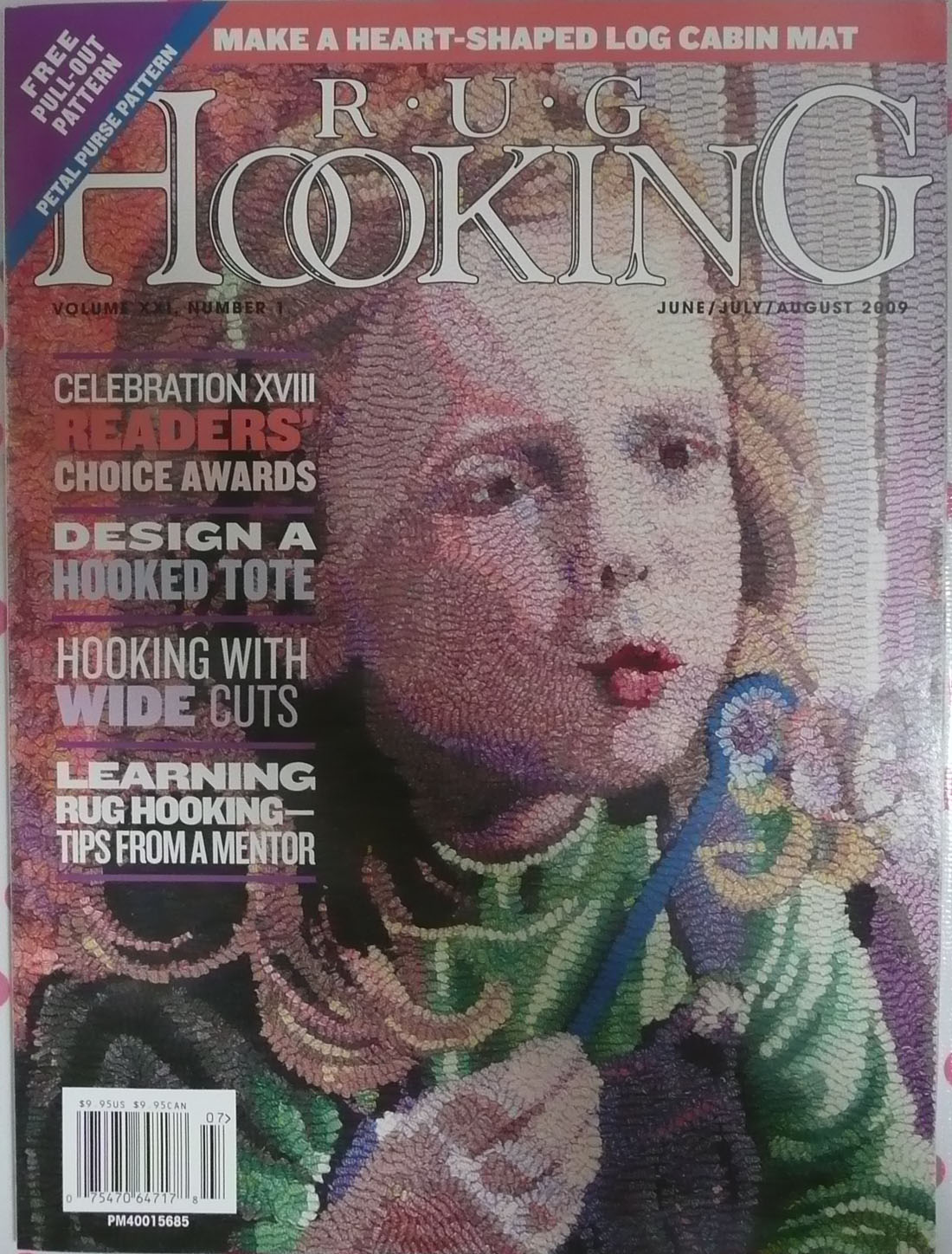 Rug Hooking Magazine June/July/August 2009 Free US Shipping