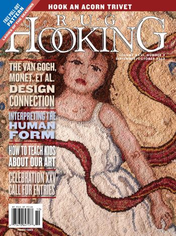 Rug Hooking Magazine September/October 2014 - Free US Shipping