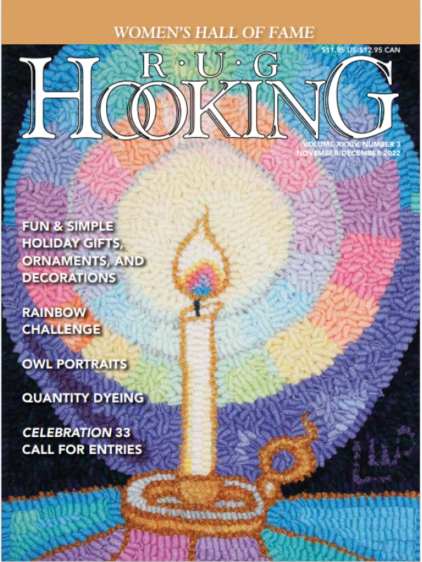 Rug Hooking Magazine November/December 2022 Free US Shipping