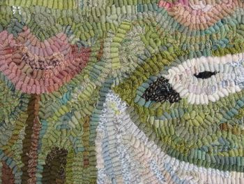 Single Swan and Tulips by Marijo Taylor - Complete Wool Kit Only - Free US Shipping