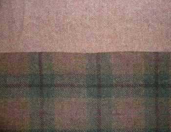 Teal/Green Plaid and Red-Orange Pairing