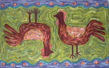 Topsy Turvy Chickens by Bea Brock-Pattern Only