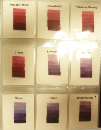 Used Cushing Dye Sample Book by Mary Sue Layton