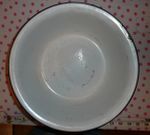 Vintage White Enamel Dye Bowl