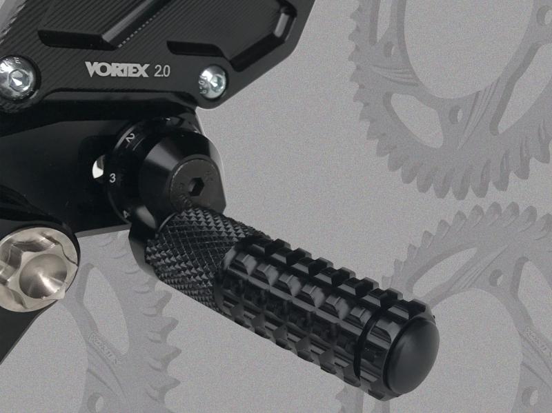 Vortex Racing Adjustable RearSets Kawasaki ZX10r 20062010