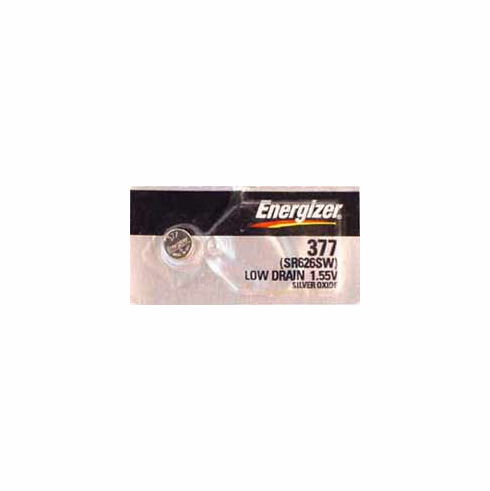 377 (SR626SW) silver oxide button cell, 1.55V 25mAh - Energizer