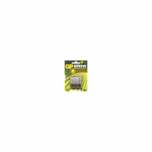 AAA Batteries Pack of 4 G.P Ultra Alkaline (sometimes packaged i