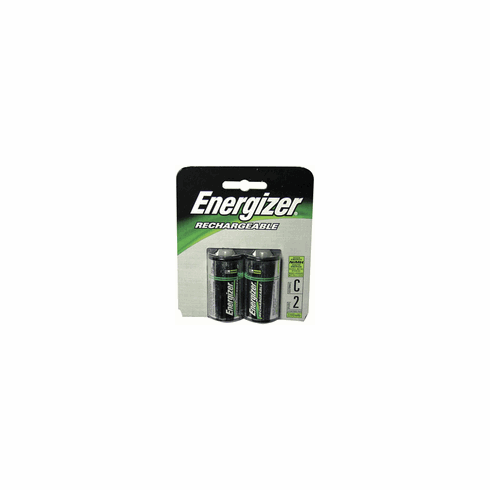 C Cell batteries - Energizer - Rechargeable - 2 pack