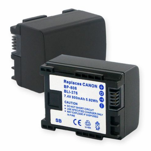 Canon FS20 battery, 800mAh