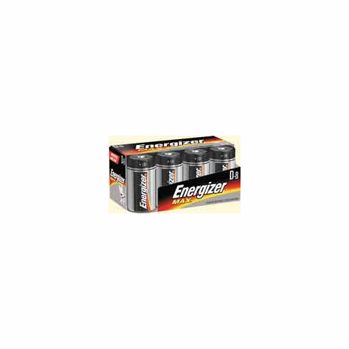 D Cell batteries - Energizer Max - 8 Pack