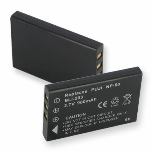 Fuji NP60 battery, 900mAh
