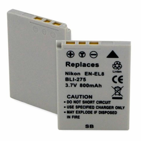 Nikon COOLPIX P2 battery, 650mAh