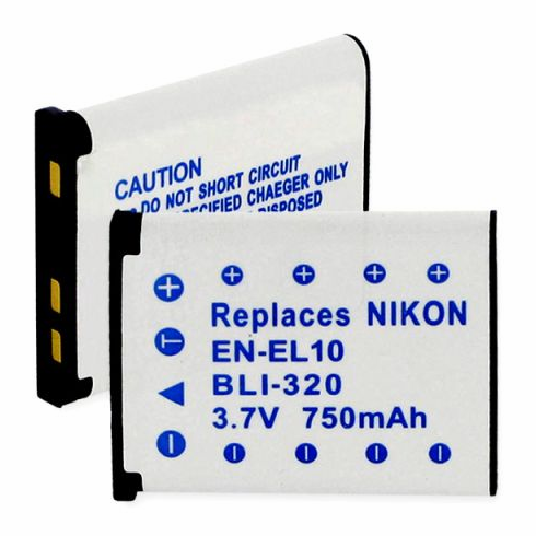 Nikon CoolPix S3000 battery, 750mAh