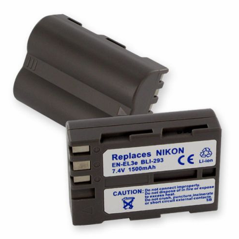 Nikon ENEL3E battery, 1.5Ah