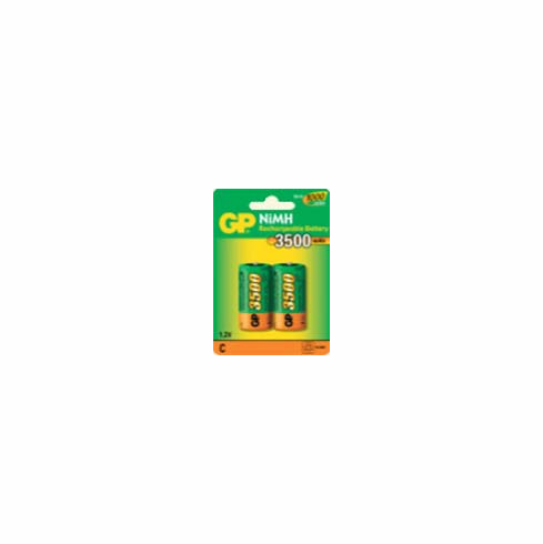 Pack of 2 C Cell NiMH 3500mAh 1.2V cell Rechargeable Battery
