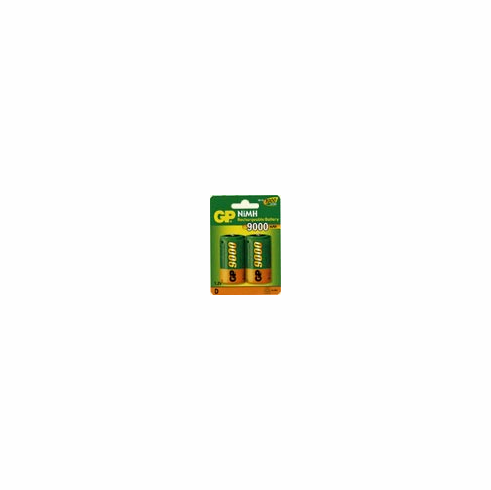 Pack of 2 D Cell NiMH 9000mAh 1.2V Rechargeable Batteries