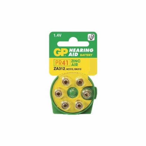 Pack of 6 Zinc Air Hearing Aid Batteries