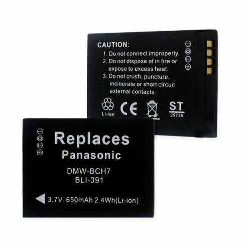 Panasonic DMWBCH7 battery, 650mAh