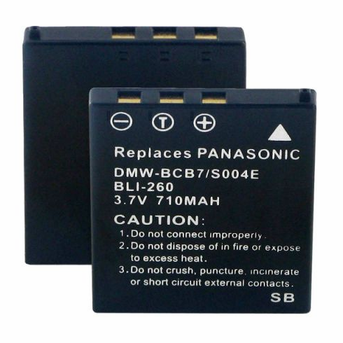 Panasonic LUMIX DMCFX7 battery, 710mAh
