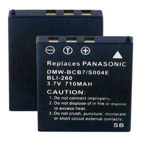 Panasonic LUMIX DMCFX7 battery, 710mAh