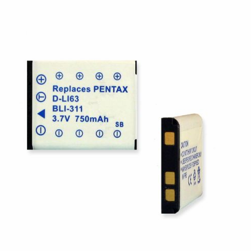Pentax OPTIO A30 battery, 650mAh