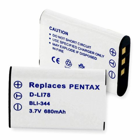 Pentax Optio W80 battery, 680mAh