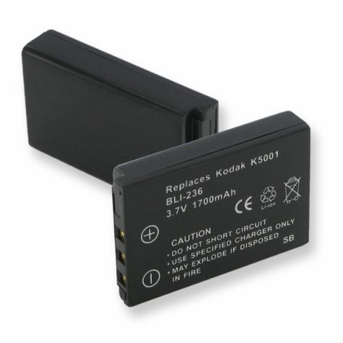 Rayovac RAYKLIC5001 battery, 1.7Ah