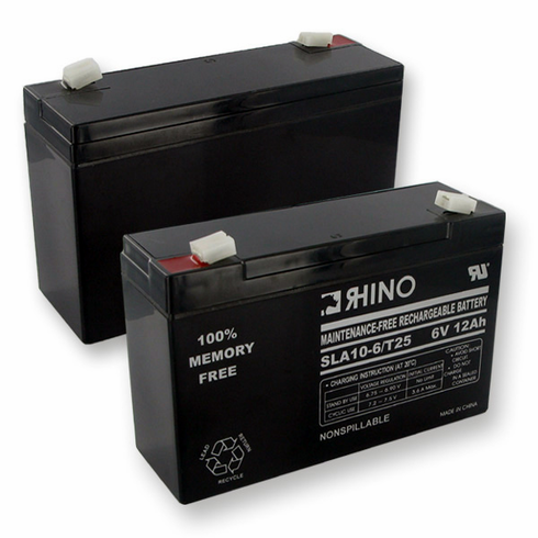 RHINO SLA 10-6/T25 6V 12.0Ah battery (replacement)