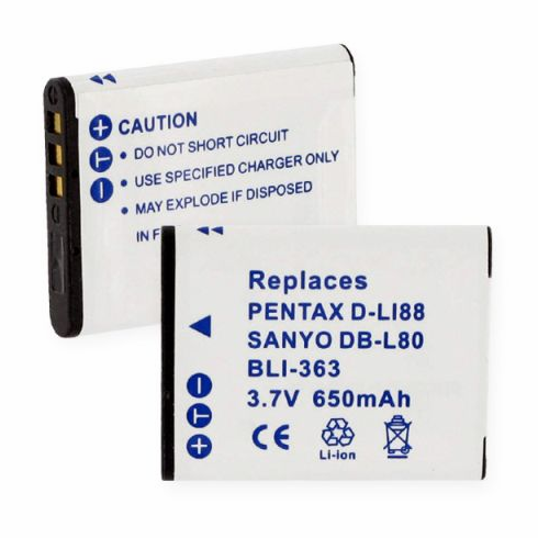 Sanyo DBL80 battery, 650mAh
