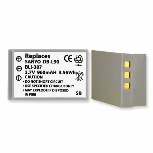 Sanyo DBL90 battery, 960mAh