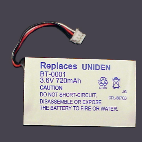 UNIDEN BT0001 Battery