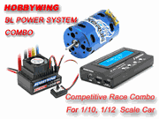 HobbyWing X1A Brushless Car Combo w/ XERUN 3.5T 3650-9100KV, 120A EZRUN ESC & LCD Programming Card for 1/10, 1/12 On-Road RC Cars