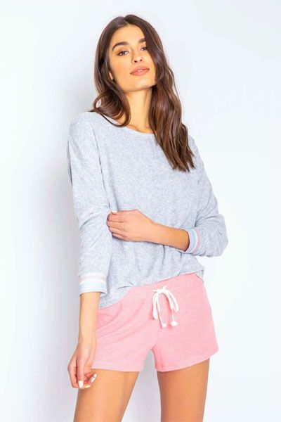 PJ Salvage Rainbow Lounge Long Sleeve