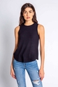 PJ Salvage Textured Basics Black Tank