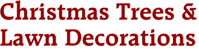 Christmas Trees &
Lawn Decorations