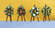 Flowered Wreaths on Stands