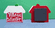 Red Village Collector House Magnet