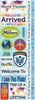 World Traveler Scrapbook Stickers