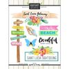 St. Lucia Getaway Scrapbook Sticker Sheets St. Lucia Getaway Scrapbook Sticker Sheets